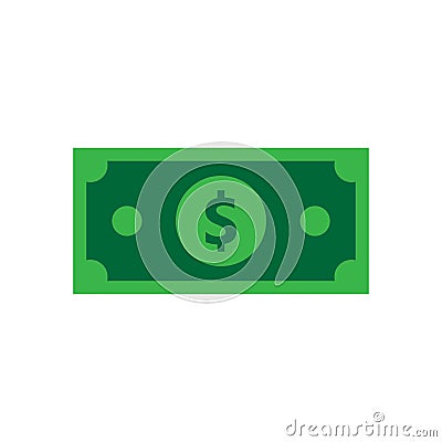 Cash Icon in Trendy Colored Style Isolated on white Background. Money Symbol for Your Website Design, Logo, App, UI. Dollar Money Vector Illustration