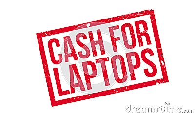 Cash For Laptops rubber stamp Vector Illustration