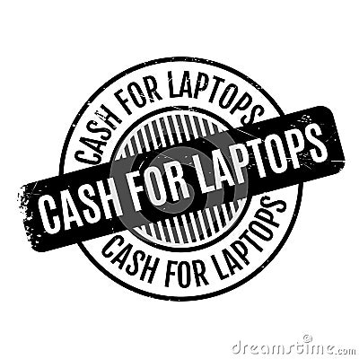 Cash For Laptops rubber stamp Vector Illustration