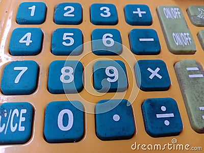 Cash register, an electronic or mechanical device for calculating and collecting sales transactions. Stock Photo