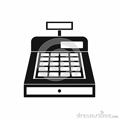 Cash register icon, simple style Stock Photo