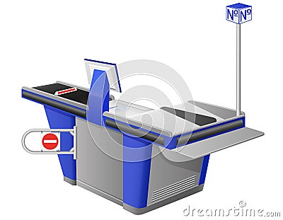 Cash register terminal vector illustration Vector Illustration