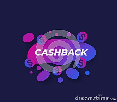 Cashback offer, money refund, vector design Vector Illustration