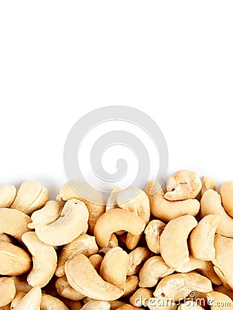 Cashews border 2 Stock Photo