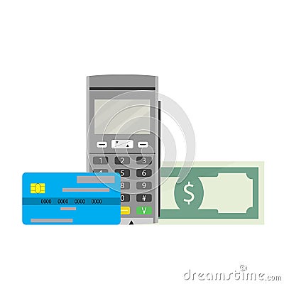 Cashless payments vector Vector Illustration