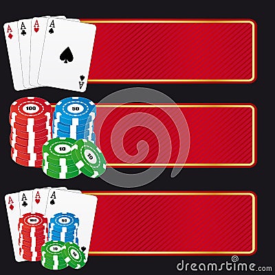 Casino banners Vector Illustration