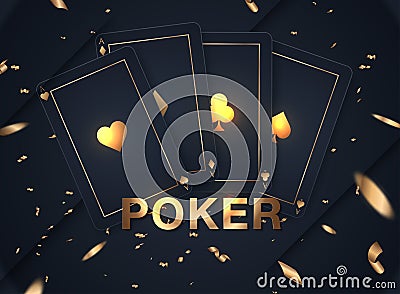 Casino card design collection-vintage style- elegant-poker-vip - Vector Vector Illustration