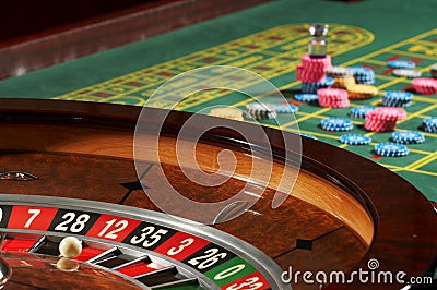 Casino chesspieces Stock Photo