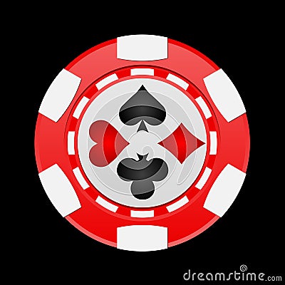 casino chip Vector Illustration