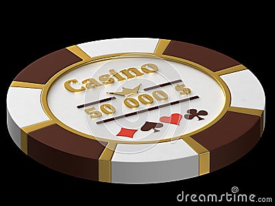 Casino chip Stock Photo