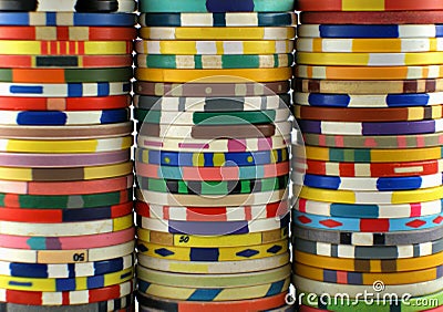 Casino chips Stock Photo