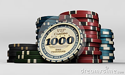 Casino chips Stock Photo