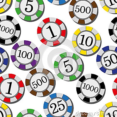 Casino chips Vector Illustration