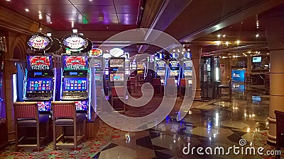 Casino on cruise ship Editorial Stock Photo