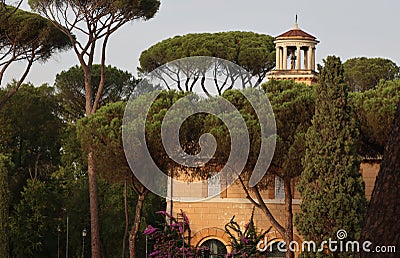 The Casino dell'Orologio in Villa Borghese, Rome, Italy Stock Photo