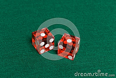 Casino Dice Stock Photo
