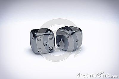 Casino Dice Background Stock Photo