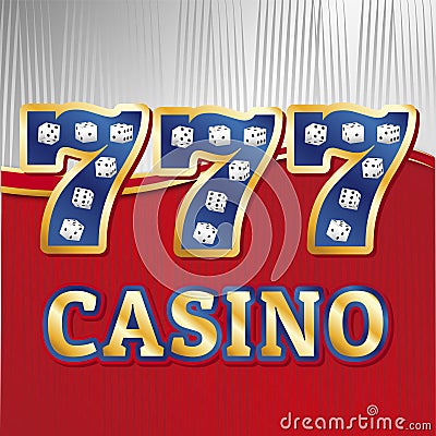 Casino dice set Vector Illustration