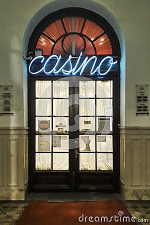 Casino Door Hotel, Piriapolis, Uruguay Editorial Stock Photo