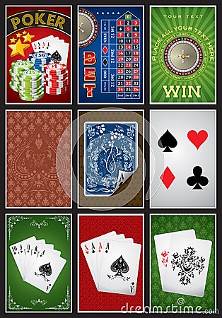 Casino elements collection Stock Photo