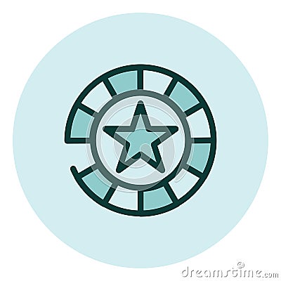 Casino gamble, icon Vector Illustration