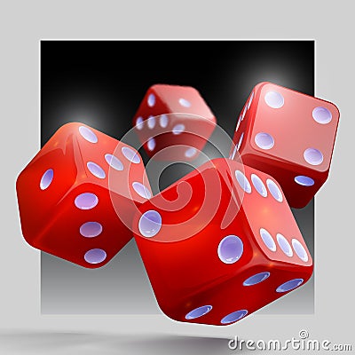 Casino gambling template concept. Casino background. Vector Illustration