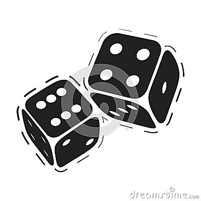 Casino game dices Vector Illustration