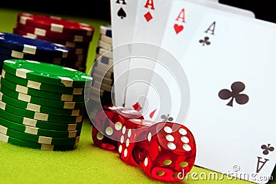 Casino games Stock Photo
