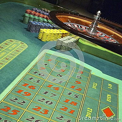 Casino, roulette Stock Photo