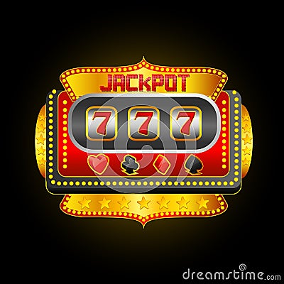 Casino Slot Machine Vector Illustration