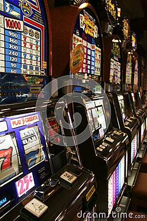 Casino slot machines Stock Photo