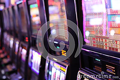 Casino slot machines Stock Photo