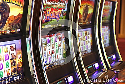 Casino slot machines Editorial Stock Photo