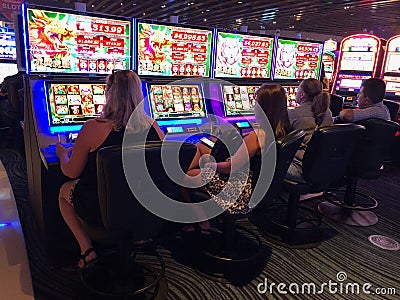 Casino slot machines Editorial Stock Photo