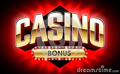 Casino Welcome Bonus banner Vector Illustration