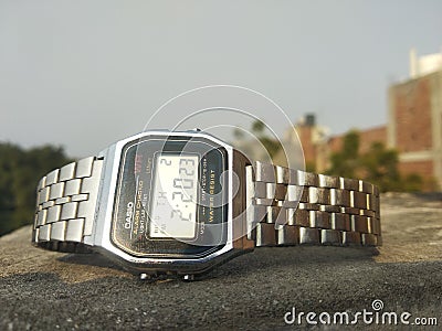 CASIO CLASSIC WATCH OLD TIMES Editorial Stock Photo