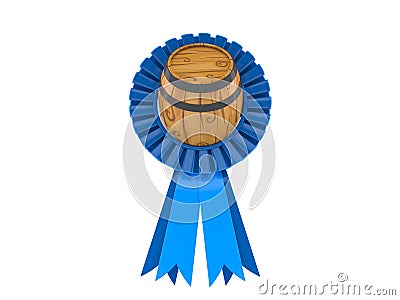 Cask with ribbon Stock Photo