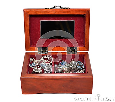 Casket with adornments Stock Photo