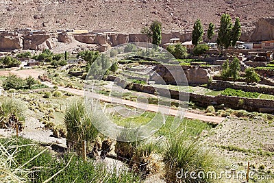 Caspana village, Chile Stock Photo