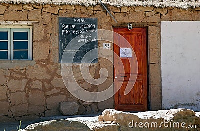 Caspana village, Chile Editorial Stock Photo