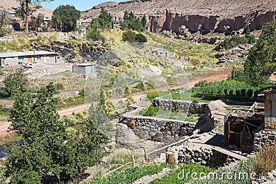 Caspana village, Chile Stock Photo