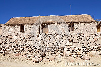 Caspana village, Chile Editorial Stock Photo