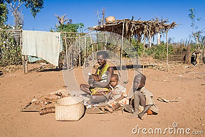 Cassava preparation Editorial Stock Photo