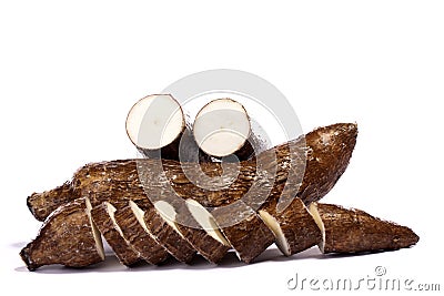 Cassava root Stock Photo