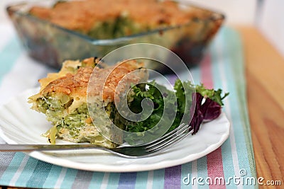 Casserole - cauliflower baked with egg and cheese Stock Photo