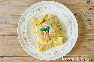 Casseroled prawns with glass noodles Stock Photo