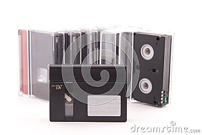 Cassette minidv Stock Photo