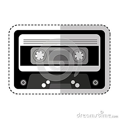 Cassette music old fashion Vector Illustration
