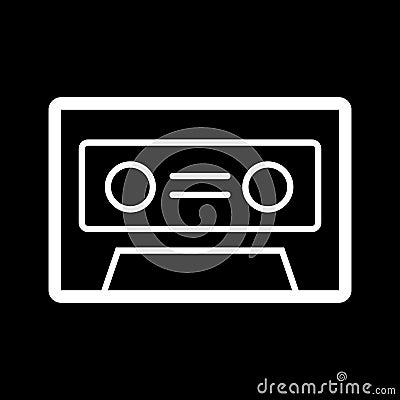 Cassette music old fashion vector illustration design Vector Illustration