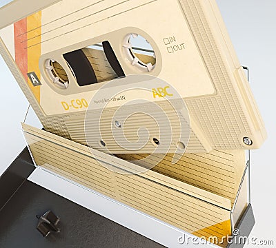 Cassette Tape And Box Stock Photo